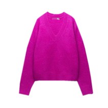 자라 ZARA 스타일 ST 5536122 여성 브이넥 니트 루즈핏 가디건 스웨터