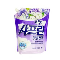(디앤티) 2L 리필용 섬유유연제 여름철 옷쉰내 꿉꿉한냄새제거, 코튼 앤 머스크