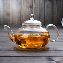 내열유리 차우려내는 티포트 녹차 로즈마리 꽃차포트 700ml, 단품