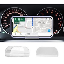 투명 아크릴 자동차 책상 미니 스마트폰 거치대 핸드폰 차량용품, 투명 미니스마트폰거치대