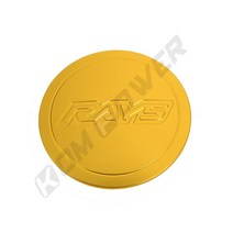 휠캡 4피스 자동차 레이싱 3D VOLK RAYS 로고 휠 센터 캡 60MM 합금 커버 허브 캡 CE28 TE37 RE30 ZE40, 01 금