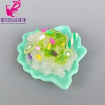 미니어쳐만들기 모형 DIY 바비 블라이스 Ob11 1/8 1/12 Bjd 인형용 미니 음식 인형 하우스 악세서리 빵 스무디 아이스크림 브레이크 퍼스트 에그 디너 세트, [22] A12