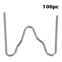 레이저 용접기 레이져 스폿 아크 100pcs 플라스틱 용접 기계 용접 와이어, m 모양 0.6mm