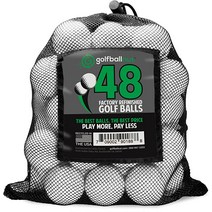 미국직송 GolfBall 너트는 재사용 가능 메쉬 백과 5A 품질 민트 화이트 골프 공을 포함하도록 Titleist Pro V1 용으로 공장에서 리피니쉬되었습니다., [02] 사십팔