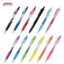 제브라 스라리 BN11 중성펜 필기류 학용품, 0.5mm-레드