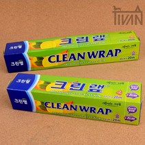 22 30cm x 20m 비닐 포장 랩 랲 롤팩 크린랲 주방 샌드위치 용기 투명랩, 사이즈