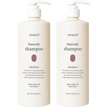 심플리오 헤븐리 샴푸 [와일드 플라워] 500ml 약산성 천연샴푸, 6개