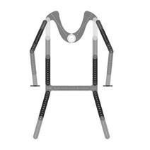 누끼옷걸이 의류 상의 누끼 쇼핑몰 옷사진 촬영 행거, 상세 페이지 참고, 범용 슬리브 랙 H 프레임