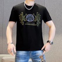 라운드넥반팔티 틱톡 품질 유럽 남성 고퀄 핫픽스 숏 XZ313B 1DX2207 P35 4997827835