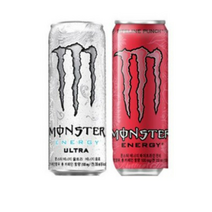 몬스터 에너지드링크 울트라(흰) + 파이프라인펀치(핑) 355ml x 24캔(반반) 1박스 몬스터캔, 상세페이지 참조