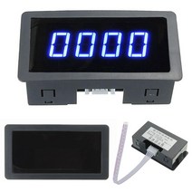 속도측정기 LED 4 디지털 모터 타코미터 RPM 게이지 속도계 테스터 10-9999 홀 근접 센서 포함 NPN 스위치 도구, 한개옵션0