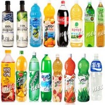 음료수 1.5리터 모음/콜라/사이다/오렌지주스/탄산음료/이온음료/포카리스웨트/델몬트/하늘보리/옥수수수염차/보성녹차/매실/게토레이/파워에이드/이프로부족할때, 자연은 알로에 1.5L
