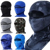 지원군몰 여름용 쿨 바라클라바 김서림방지 3D 입체형 냉감 복면마스크, 페인팅-파랑