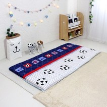 키즈돔 사커보이 캐릭터 견면 싱글 토퍼 매트리스[7cm], 없음