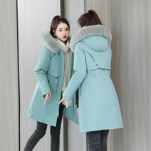 소프트 밍크 퍼 안감 여성 패딩 데일리 야상점퍼 겨울 Padded Jacket