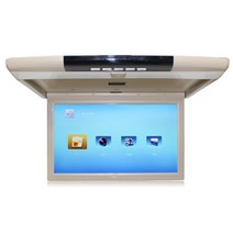 SUV 카니발 팰리세이드 투싼 싼타페 천장 모니터 차량용 tv 15 17 인치, 15인치 MP5+HDMI 베이지 1대