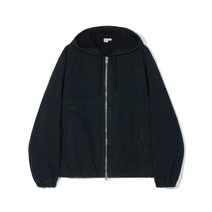 파르티멘토 스톤 워싱 플리스 후드 집업 자켓 블랙, M