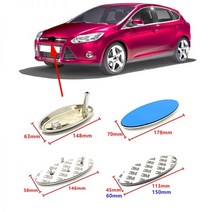 자동차 엠블럼 수입차 로고 후면 트렁크 후드 전면 보닛 그릴 스티커 3D ABS 도금 블루 실버 외장 부품 액세서리, 113mmX45mm