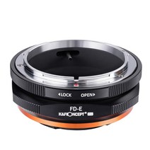 dslr 렌즈 어댑터 K & F Concept FD to Nex E 마운트 렌즈 어댑터 Canon FL NEX Sony Pro 카메라, 단일옵션