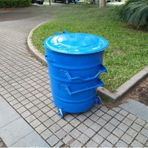 대형음식물쓰레기통 업소용 음식물쓰레기통 수거함 잔반 식당 아파트 빌라 이동식바퀴 360L