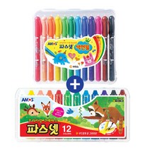 아모스 파스넷색연필 12색 파스넷 12색 세트, 1개