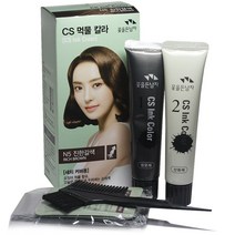 꽃을든남자 CS 먹물 칼라 염색약, 1개, N4 자연흑갈색