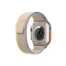 아이메이드잇 애플워치 호환 나일론 트레일 루프 스트랩, 옐로우/베이지