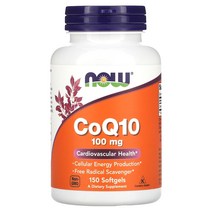 나우푸드 CoQ10 100mg 소프트젤 글루텐 프리 150정 5달분, 150/150/1개, 2개, 150캡슐