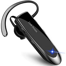 일본직발송 2. Link Dream Bluetooth 무선 헤드셋 V4.1 한쪽 귀 일본어 음성 마이크 내장 핸즈프리 통화, One Size_흑, 흑, 상세 설명 참조0