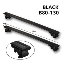 루프랙 루프탑텐트 루프렉 자동차캐리어 130cm 블랙 실버 자동차 루프 랙 윙 바 자동 상단 아크 모양의 알루미늄 합금 로드로드 프리미엄 공기 역학, Black 80-130