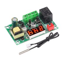 온도계측기 자기온도계 NTC 센서와 W1209 AC220V DC 5V 12V 24V LED 디지털 온도 조절기 컨트롤러 제어 스, AC200VRed