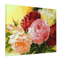 액자 캔버스형보석십자수 Diy세트 라운드 비즈 40 X 50cm, 060.모란꽃, 40cm*50cm