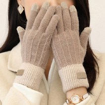 태광배색 손가락 겨울장갑 스마트 선물 크리스마스 [지앤지] 터치 방한장갑 장갑