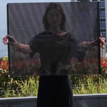 통유리 시공없는 블라인드 간편한 흡착식 차량 겸용, 상품선택, 대형 블랙_1p