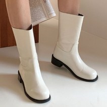 브이와이 VY 여자 키큰녀 종아리부츠 두꺼운굽 블록힐 워커