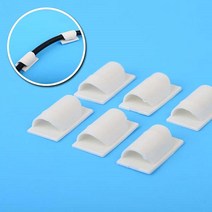 거실장 케이블전선 고정 정리클립 6P 2개 홀캡 철물