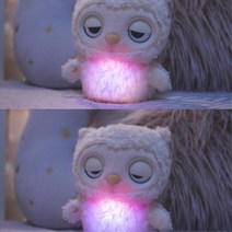 백일선물 아가 재우는 눈감기는 올빼미 유아인형 6세 수면인형 3세 무드등 유아완구 영아인형 2세 손주선물