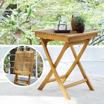 [베스트리빙]티크 반다르 접이식 600사각/팔각/원형테이블, 스타일:사각