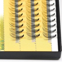 속눈썹 이식 세계 10D 개별 러시아 볼륨 미리 만들어진 팬 인조 밍크 도구, c, 0.07mm, 10mm