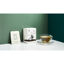 [약초밭아낙네] 어린잎 개똥쑥 수제발효차 0.5gx10티백 유기농 쑥차, 정성을 담은 한지 포장+쇼핑백