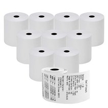 RyhamPaper 10롤 열 영수증 용지 감열지 8.9cm x 73.2cm 3-1/8 230피트 Pos 금전 등록기 롤, 3-1/8 x 230, 10 Rolls