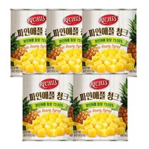리치스 파인애플 청크 836g 디저트, 5개