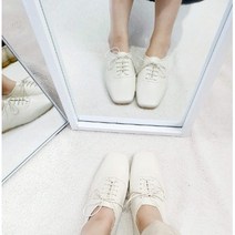 니즈슈즈 여성용 끈 스퀘어 로퍼 NZ0909-7077IV