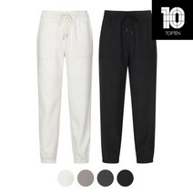 탑텐 (MSC4PP2204) 여성 더 웜 벨로아 조거 팬츠