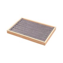 WENYAN 쥬얼리 디스플레이 케이스 트레이 나무 튼튼한 쇼케이스 쥬얼리 홀더 실용적인 치수 35cm x 24cm x 3cm, 35cmx24cmx3cm, 목재, 스타일 D
