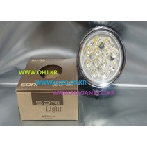 소리 LED 서치램프/서치등 (SL-30) (직경11cm)(12구/원형) -SORI-, 12V/24V 공용
