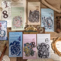 [로포LOPO]빈티지다꾸 컨셉 넘버 숫자 스티커 30매 6종, option.4