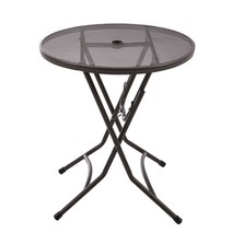 접이식망탁자-850파이 야외용 철재 조립식 정원 가든 파라솔 테이블