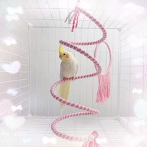 빗창앵무 앵무새 이동장 하우스 부화기 먹이 놀이터 등반 사다리 회전 가변 스윙 피부 모란 등반 새장 장식 교수형 역 기둥, 고객 서비스 상담을 찾기 위해 다른 색상을 사용자