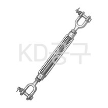 기타 단조 턴버클 J&J 와이어턴버클 와이어로프 장력조절 와이어조절 케이디공구 KD09, 1개, 1X24